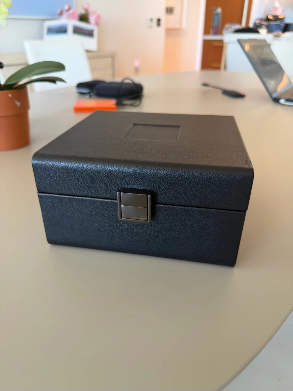 Tom Ford Black Leather Jewelry Box